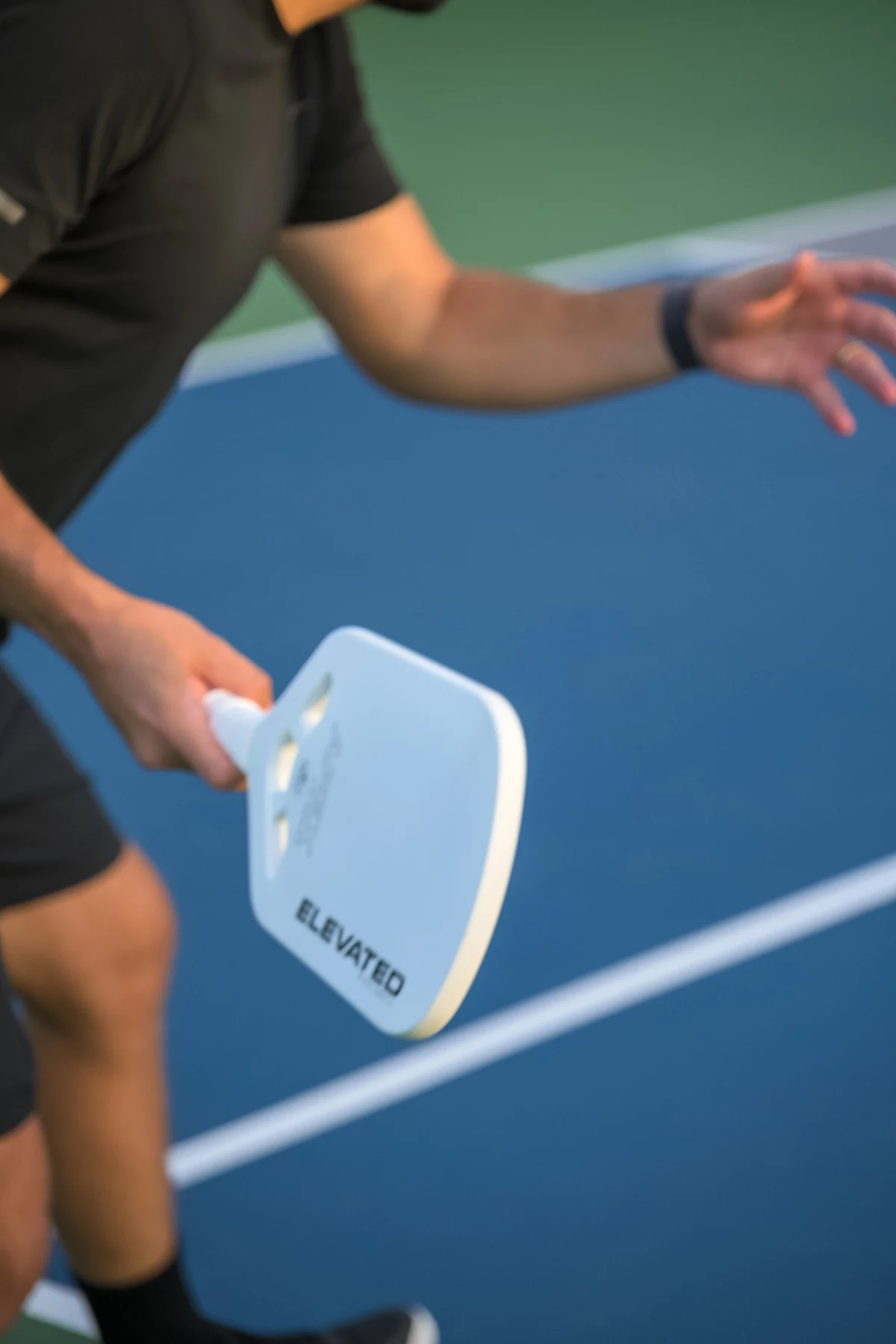 White paddle ready to serve